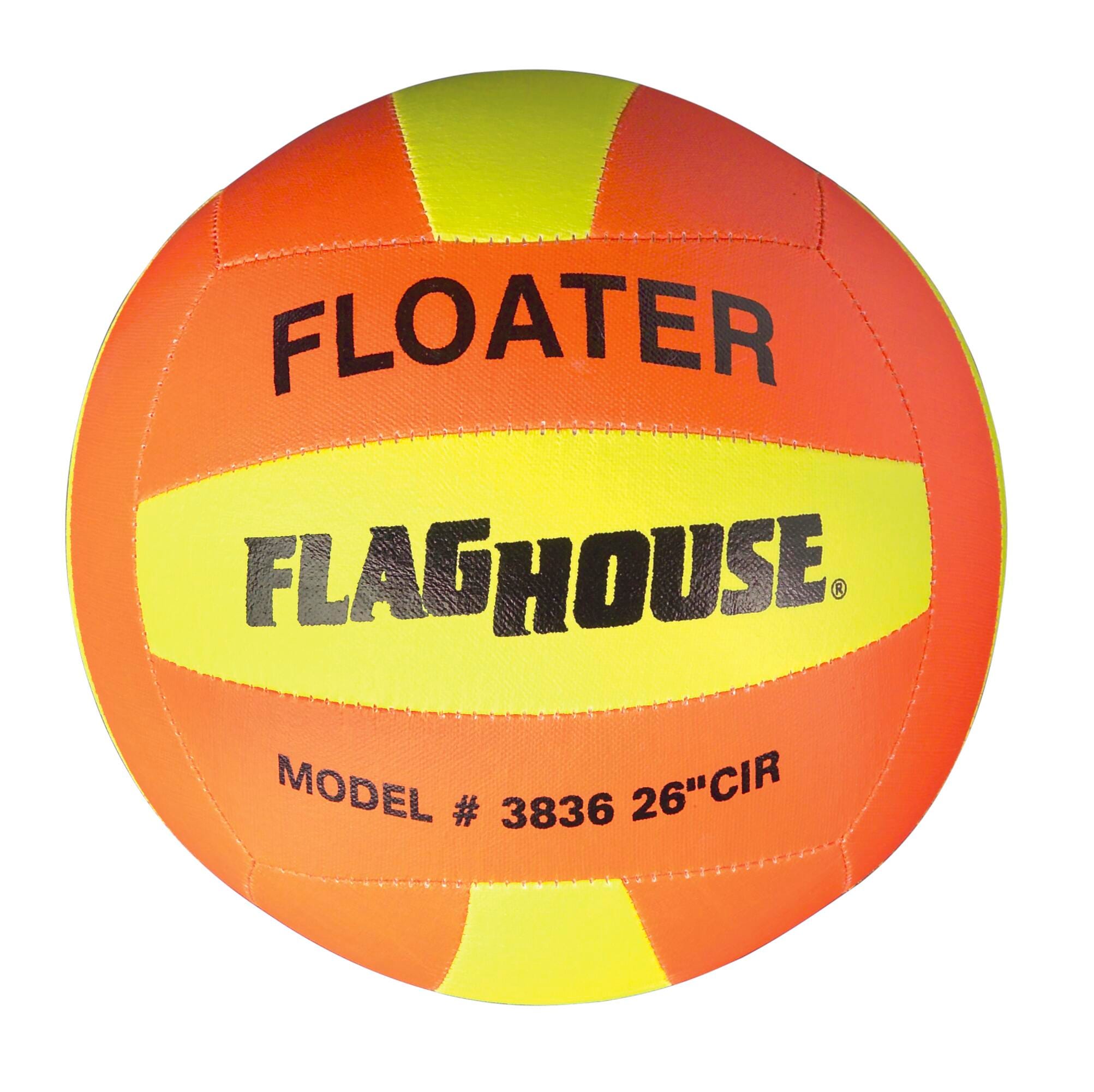 FlagHouse Superlight Floater Volleyball, 8 Inches, Orange